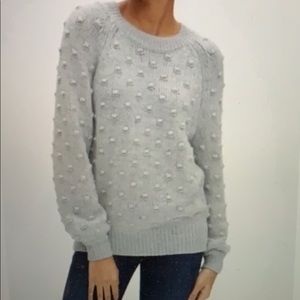 Bobble knit pullover sweater